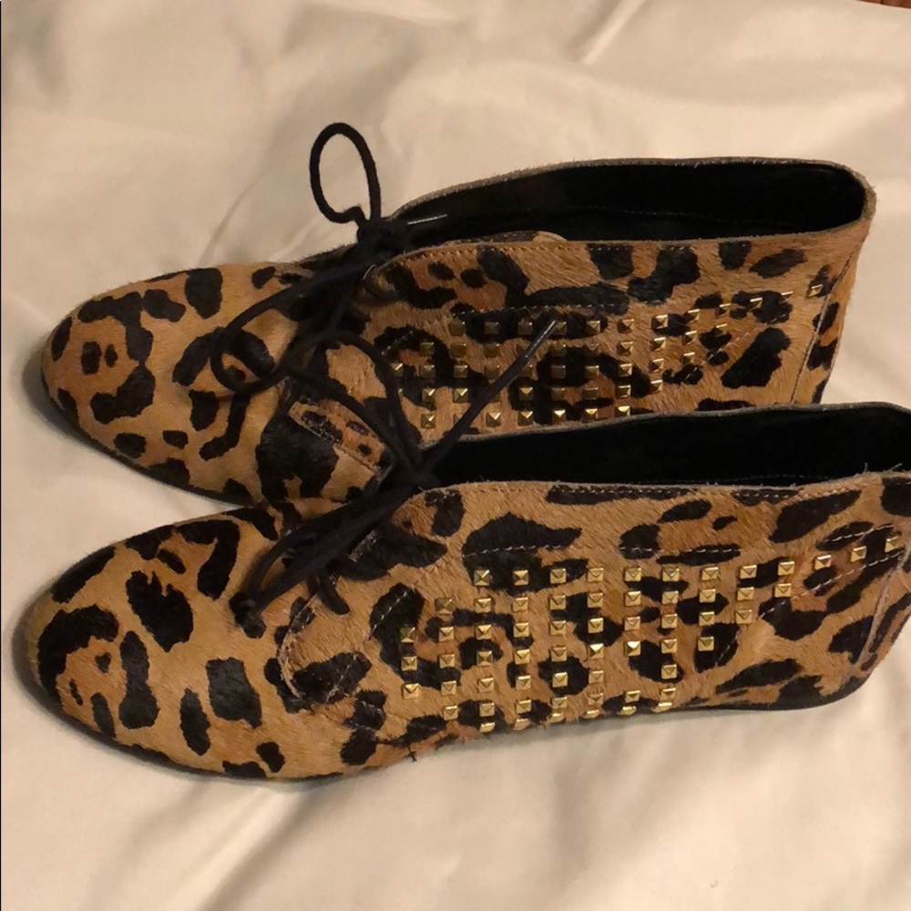 Jessica Simpson Cow Hair Leopard Bootie